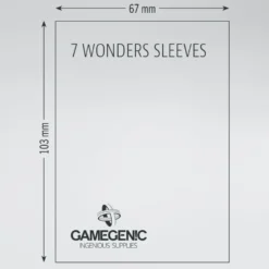 GameGenic: PRIME Board Game Sleeves - 7 Wonders (67 x 103 mm) - 80 st