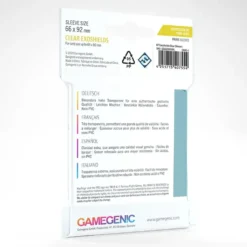 GameGenic: PRIME Board Game Sleeves - Clear Exoshields (66 x 92 mm) - 40 st