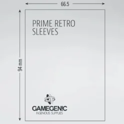 GameGenic: Prime Retro Sleeves (66.5 x 94 mm) - 50 st