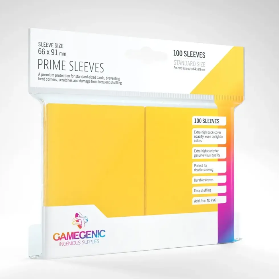 GameGenic: PRIME Sleeves - Yellow (66 x 91 mm) - 100 st