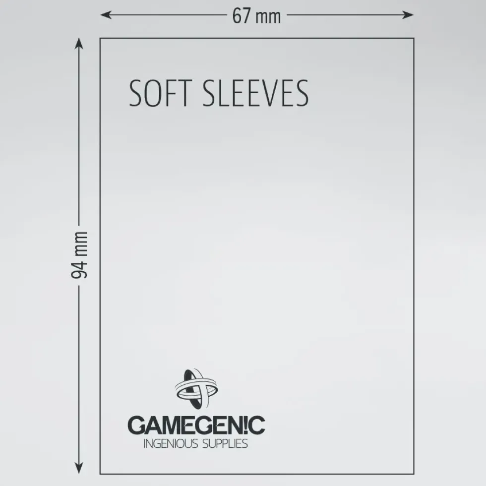 GameGenic: SOFT Sleeves - Clear (67 x 94 mm) - 100 st