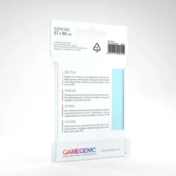 GameGenic: SOFT Sleeves - Clear (67 x 94 mm) - 100 st