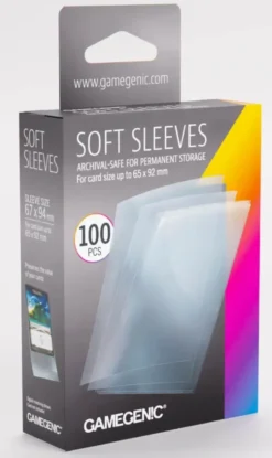 Gamegenic - Soft Sleeves - Clear (65 x 92 mm) - 100 st