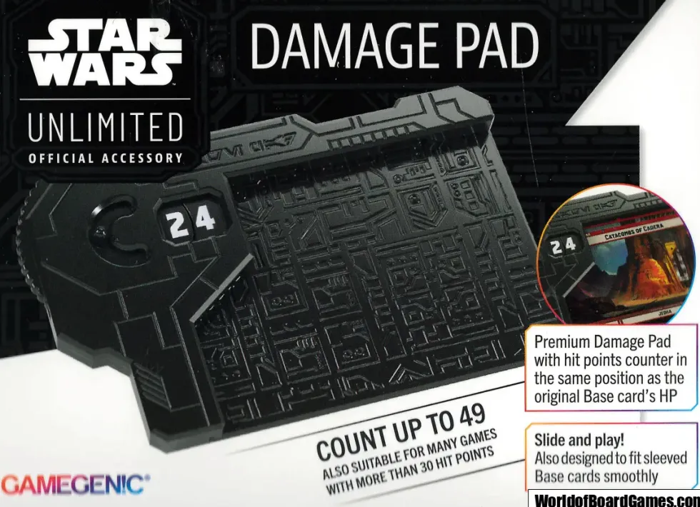 Gamegenic - Star Wars: Unlimited Damage Pad - Black