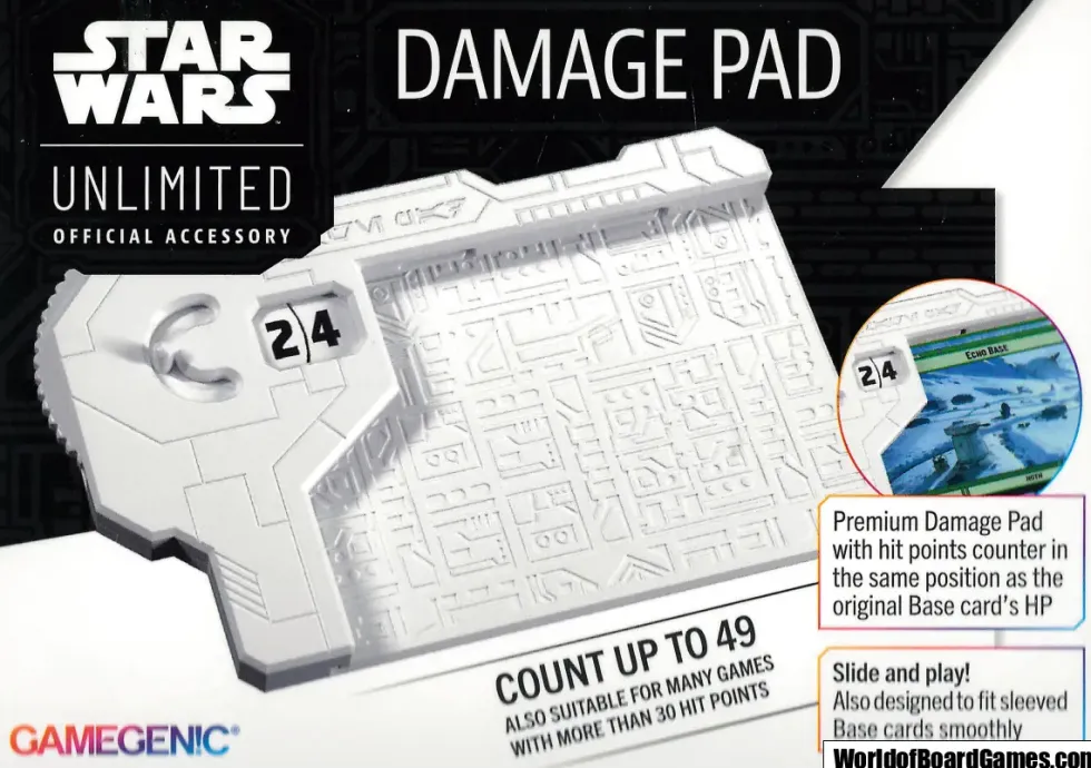 Gamegenic - Star Wars: Unlimited Damage Pad - White