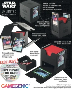 Gamegenic - Star Wars: Unlimited Twin Suns Deck Pod - Black