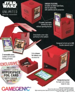 Gamegenic - Star Wars: Unlimited Twin Suns Deck Pod - Red