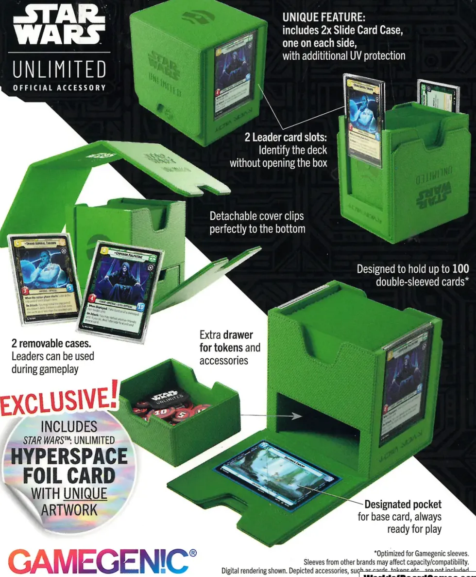 Gamegenic - Star Wars: Unlimited Twin Suns Deck Pod - Green