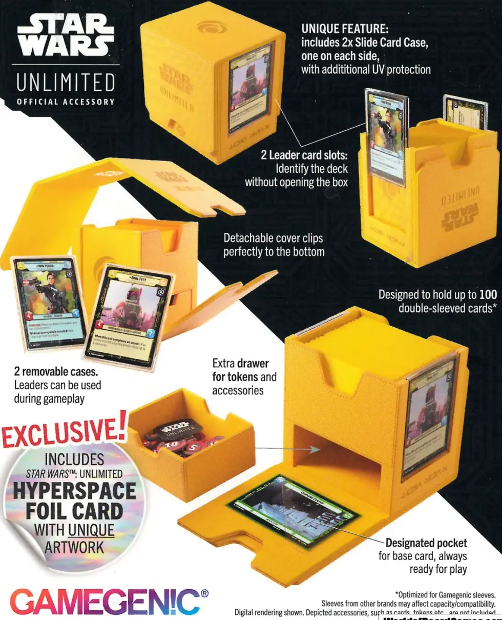 Gamegenic - Star Wars: Unlimited Twin Suns Deck Pod - Yellow