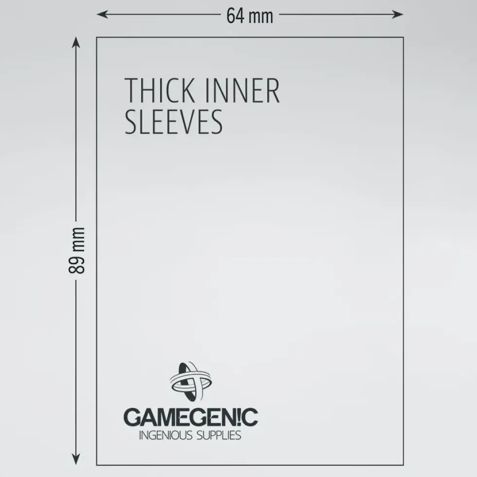 GameGenic: Thick Inner Sleeves (64 x 99 mm) - 50 st