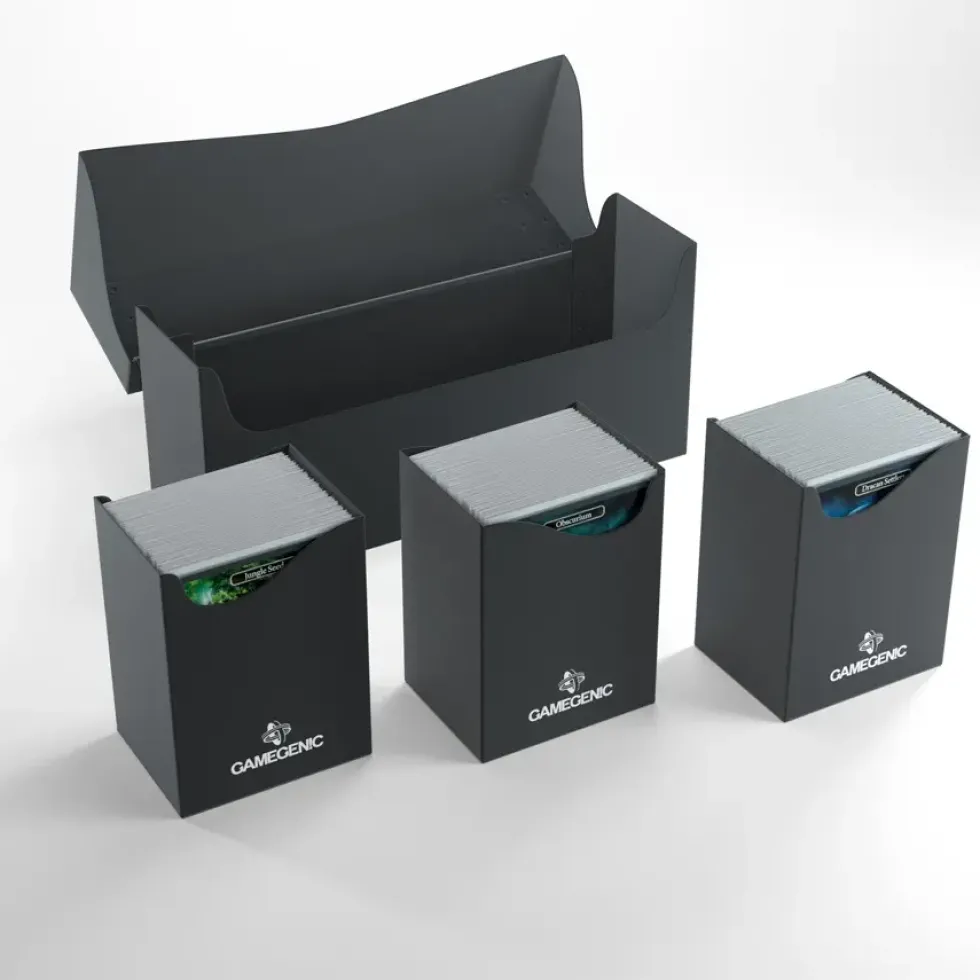 GameGenic: TRIPLE Deck Holder 240+ - Black