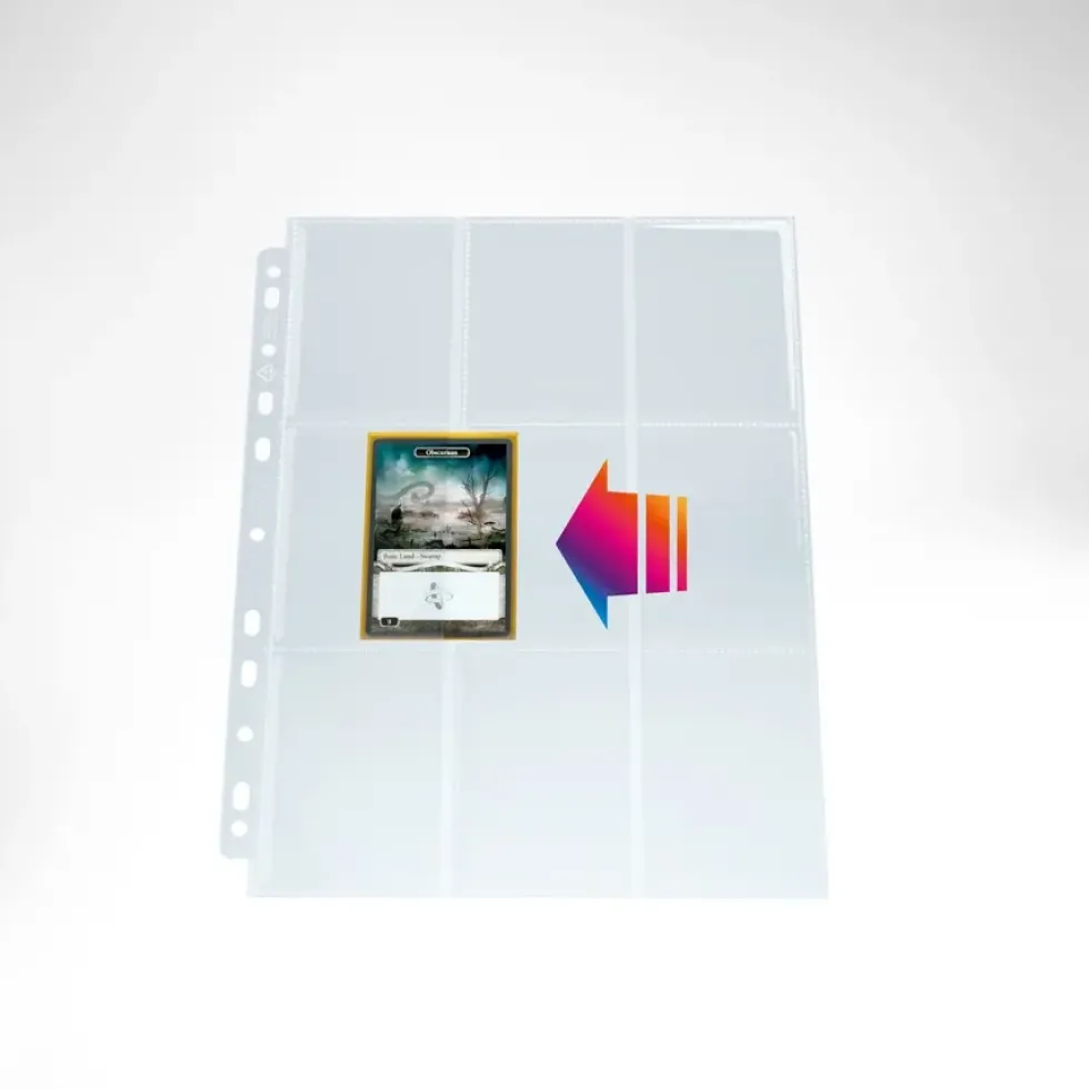 GameGenic: ULTRASONIC 9-Pocket Pages - Clear (Side-Loading) 10st