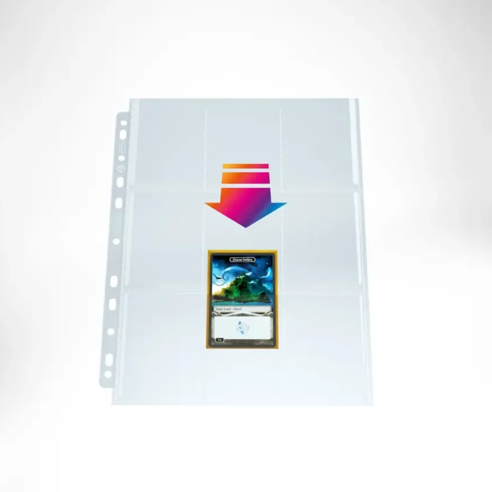 GameGenic: ULTRASONIC 9-Pocket Pages - Clear (Top-Loading) 10st