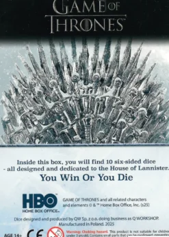 Game of Thrones: Lannister - d6, 10 st
