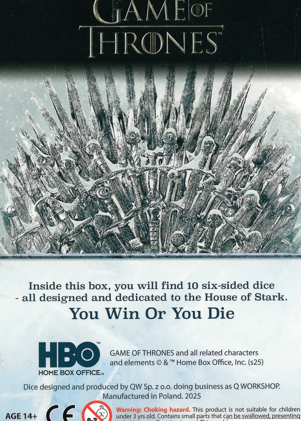 Game of Thrones: Stark - d6, 10 st