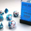 Gemini - Astral Blue-White/Red - Dice set