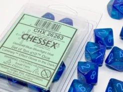 Gemini - Blue/Light Blue - d10, 10 st