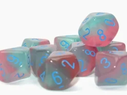 Gemini - Gel Green-Pink/Blue - d10, 10 st