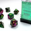 Gemini - Green-Purple/Gold - Dice set