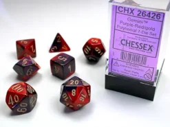 Gemini - Purple-Red/Gold - Dice set