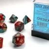 Gemini - Red-Teal/Gold- Dice set