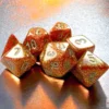 Glitter Mini-Polyhedral Gold/Silver 7-Die Set