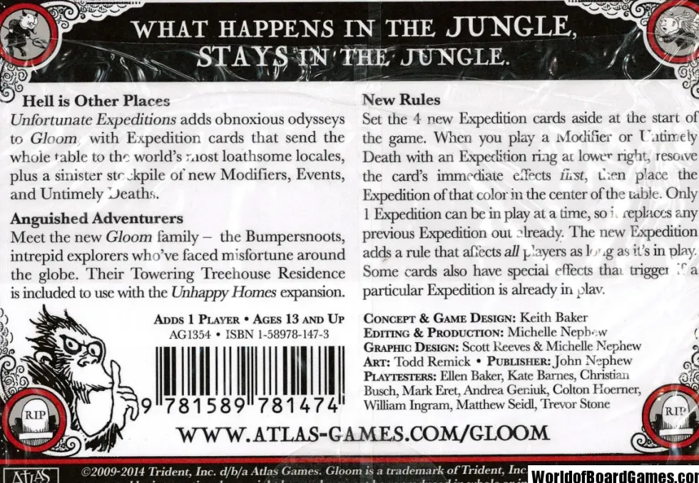 Gloom: Unfortunate Expeditions, Second Edition (Exp.)