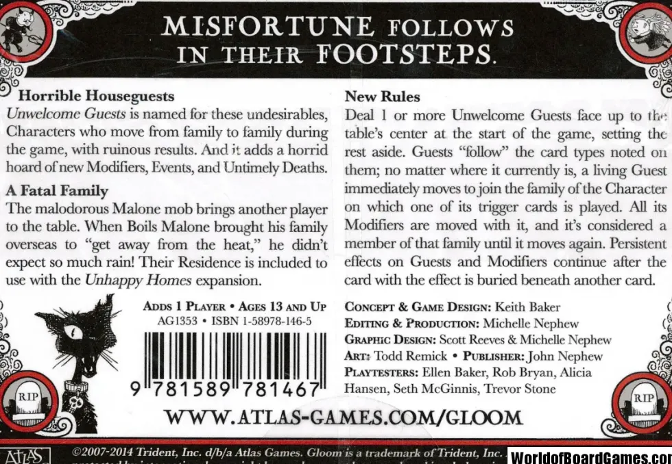 Gloom: Unwelcome Guests, Second Edition (Exp.)