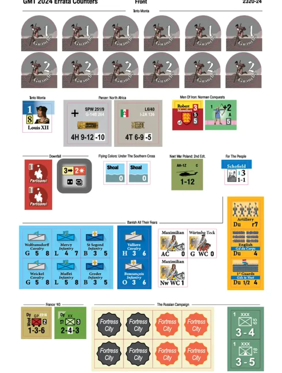GMT 2024 Errata Counters