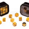 Greifenfels: D6 Series (Marble) - Gold & Black (16 mm, 18 st)