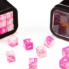 Greifenfels: D6 Series (Marble) - Pink & White (16 mm, 18 st)