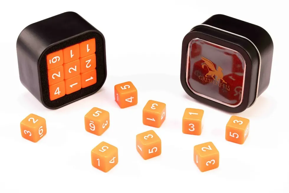 Greifenfels: D6 Series (Opaque) - Orange (16 mm, 18 st)