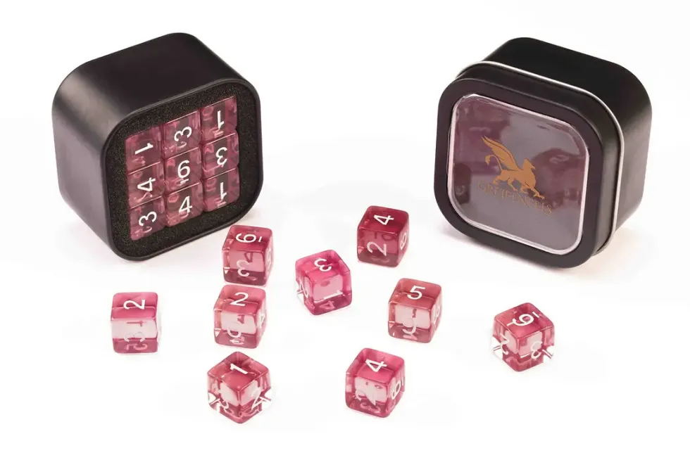 Greifenfels: D6 Series (Transparent) - Pink (16 mm, 18 st)
