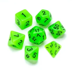 Greifenfels: Flourescent Series - Green/Black - Dice Set