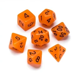 Greifenfels: Flourescent Series - Orange/Black - Dice Set