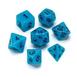 Greifenfels: Flourescent Series - Blue/Black - Dice Set