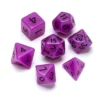 Greifenfels: Flourescent Series - Purple/Black - Dice Set