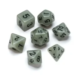 Greifenfels: Flourescent Series - White/Black - Dice Set