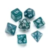 Greifenfels: Glitter Series - Dark Blue/White - Dice Set