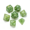 Greifenfels: Glitter Series - Green/White - Dice Set