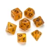 Greifenfels: Glitter Series - Gold/Black - Dice Set