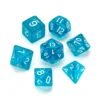 Greifenfels: Glitter Series - Light Blue/White - Dice Set