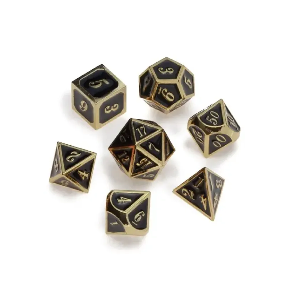 Greifenfels: Gold Series - Black/Gold - Dice Set