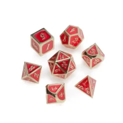 Greifenfels: Gold Series - Red/Gold - Dice Set