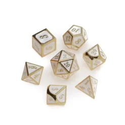 Greifenfels: Gold Series - White/Gold - Dice Set