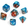 Greifenfels: Marble Series - Blue,Brown/White - Dice Set