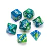 Greifenfels: Marble Series - Blue,Green/White - Dice Set