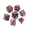 Greifenfels: Marble Series - Red,Green/White - Dice Set
