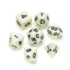 Greifenfels: Opaque Series - White/Black - Dice Set