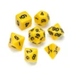 Greifenfels: Opaque Series - Yellow/Black - Dice Set
